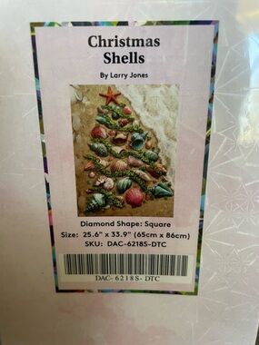 Christmas Shells by Larry Jones Diamond Art Club DIY Dimond Art Kit  25.6 x 33.9